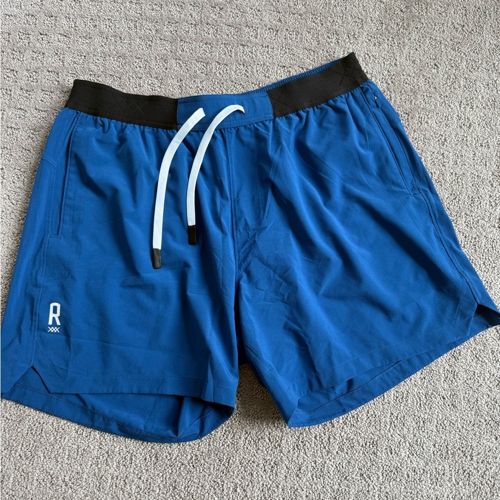 RHONE Blue Athletic Shorts